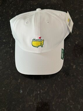 Masters White Ladies Fit Baseball Cap with Yellow & Green Logo